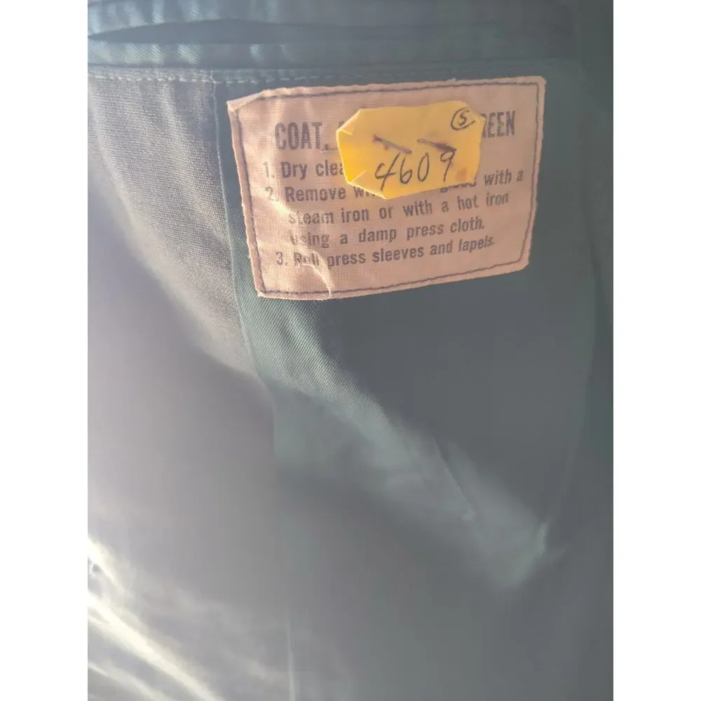 Vintage US Army Class A Green Dress Uniform Jacket Sergeant 26th Infantry Div